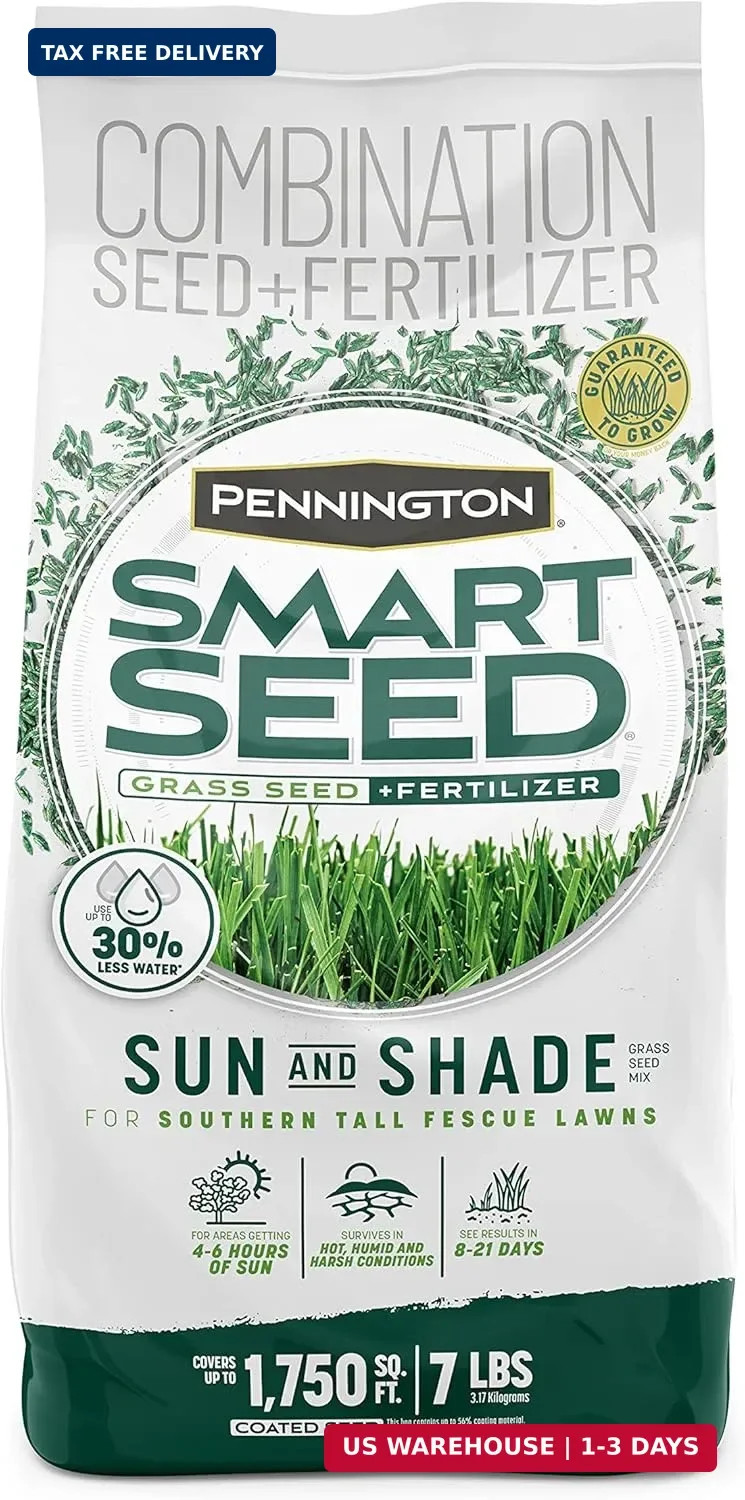 Pennington Smart Seed Sun and Shade Tall Fescue Grass Seed Mix for Southern Lawn