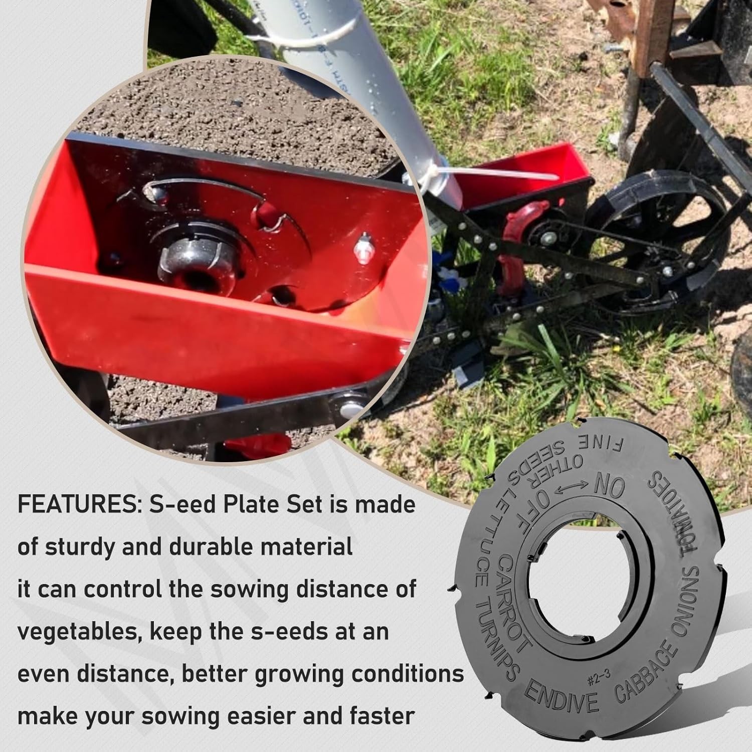 Set 6 60009 Standard S-eed Plates Compatible with E-arthway 1001-B Garden S-e…