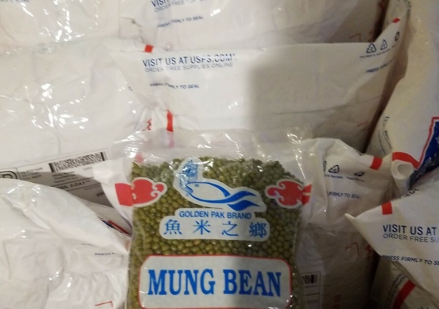 5 X MUNG Bean Net weight 14 Oz (Golden Pak Brand) Dau Xanh Free Ship