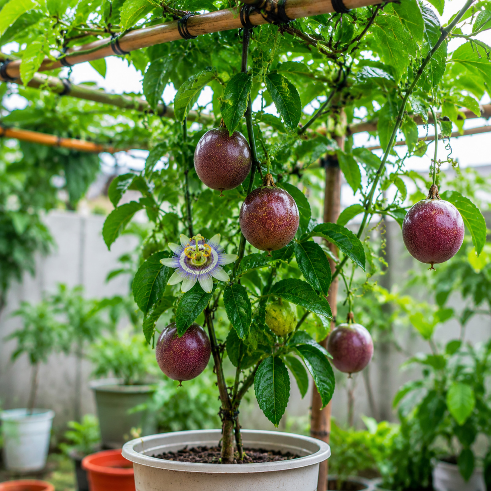 Bounty Passionfruit Live Plant 4-6 Inches Tall Rooted Cold Hardy Vine