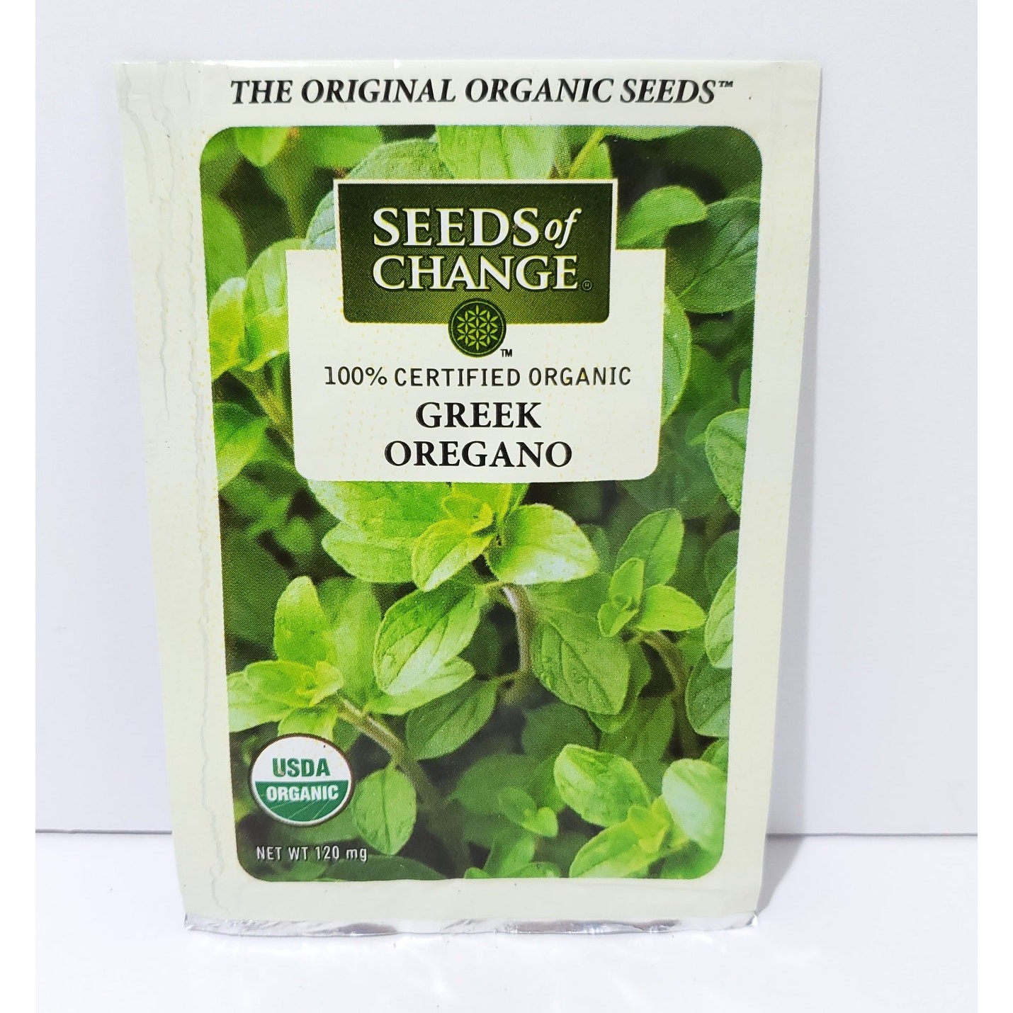 Seeds of Change Organic (2025) – 1pk 120mg Greek Oregano Herb Garden Seeds