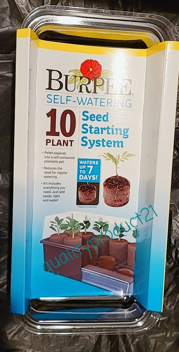 Burpee Self-Watering Seed Starter System water up to 7days Potting Soil