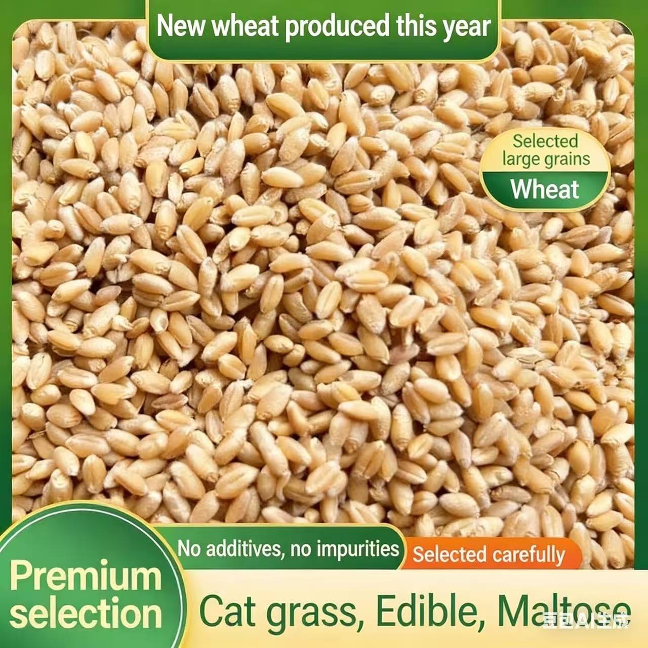 Barley Seeds – High Germination Rate, Grow Barley Grass for Juicing & Cooking