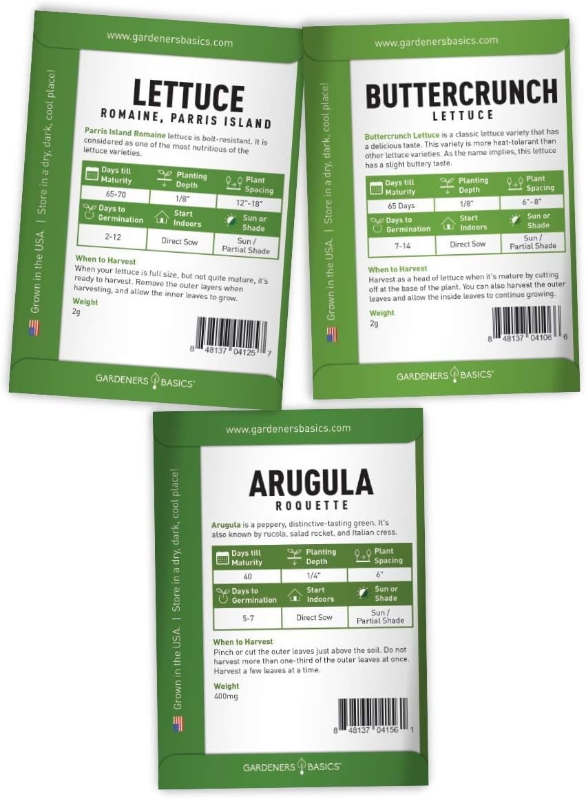 Lettuce Pods Beginner Indoor Garden – Includes Romaine, Buttercrunch Lettuces…
