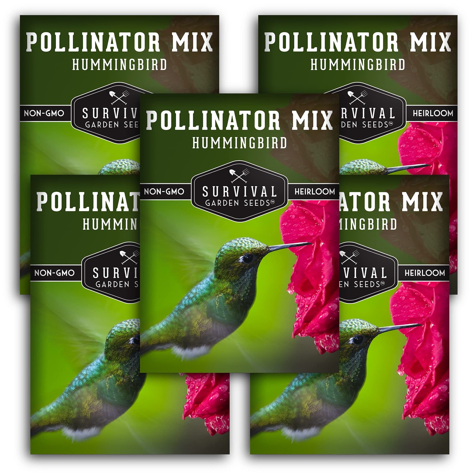 Hummingbird Flower Seeds Heirloom Garden Mix for Pollinators & Insects