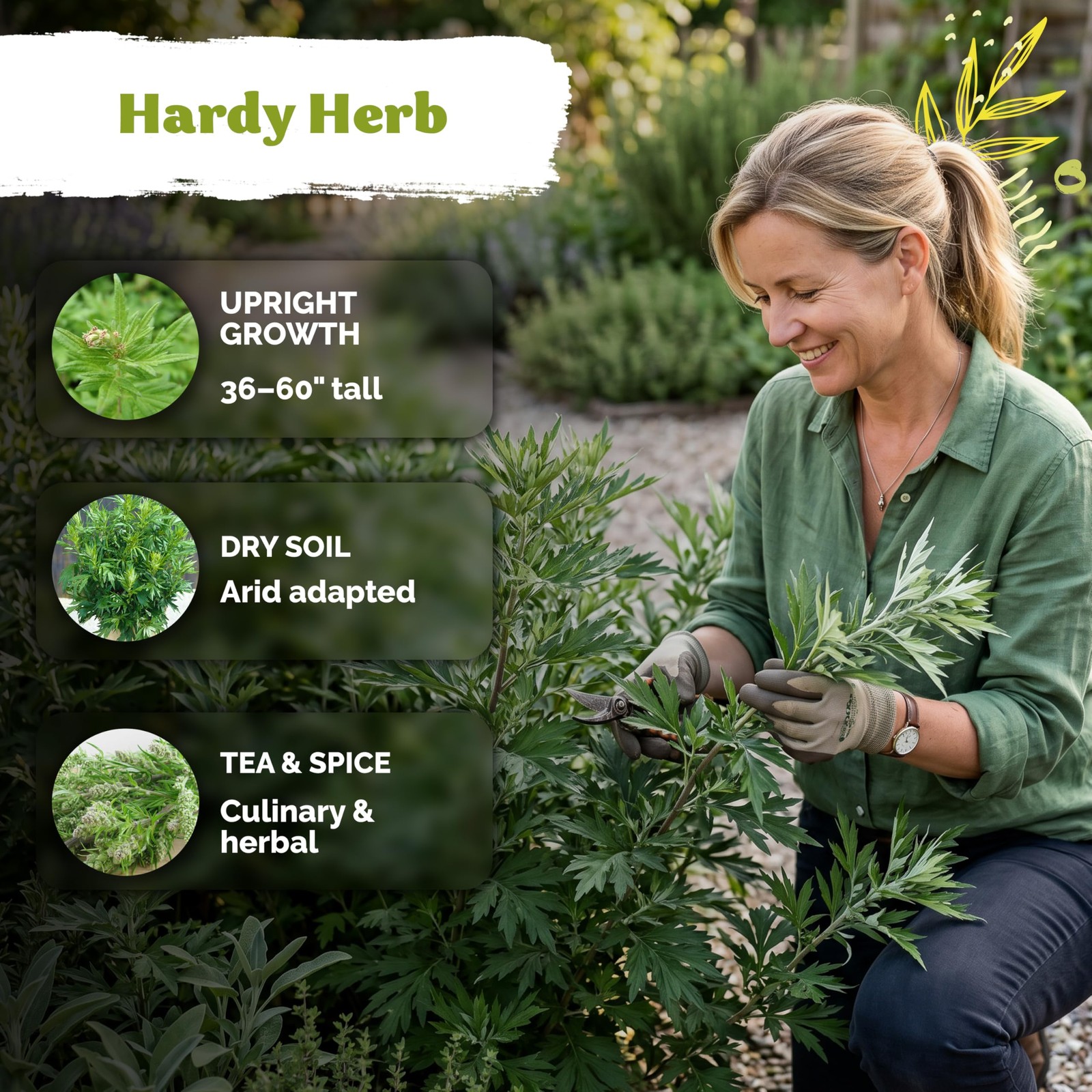 KVITER 4500 Mugwort Seeds (Artemisia Vulgaris)
