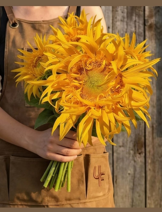 Rare! Sunflower “Just Crazy” – 50 Seeds – Heirloom – Organic