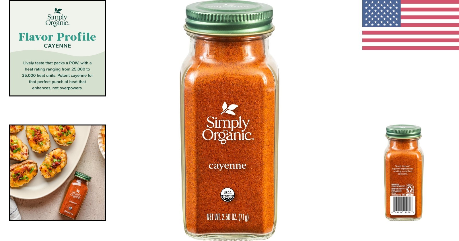 2.50 Ounce Organic Cayenne Pepper – Bold Flavor, No Chemicals, Kosher Approved