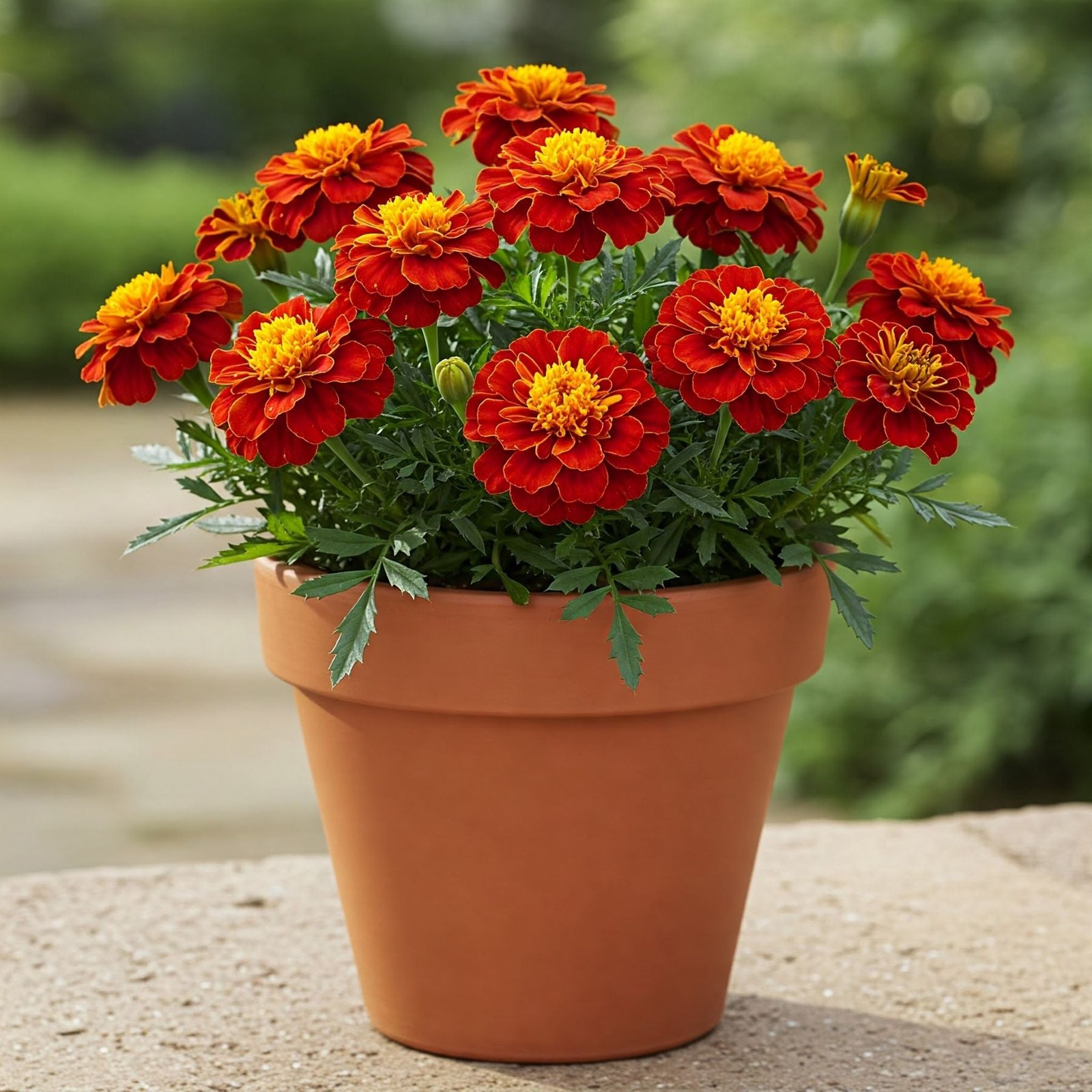 Mr. Fothergill’s Marigold Red Seed Oh Sow Simple, Easy to Grow