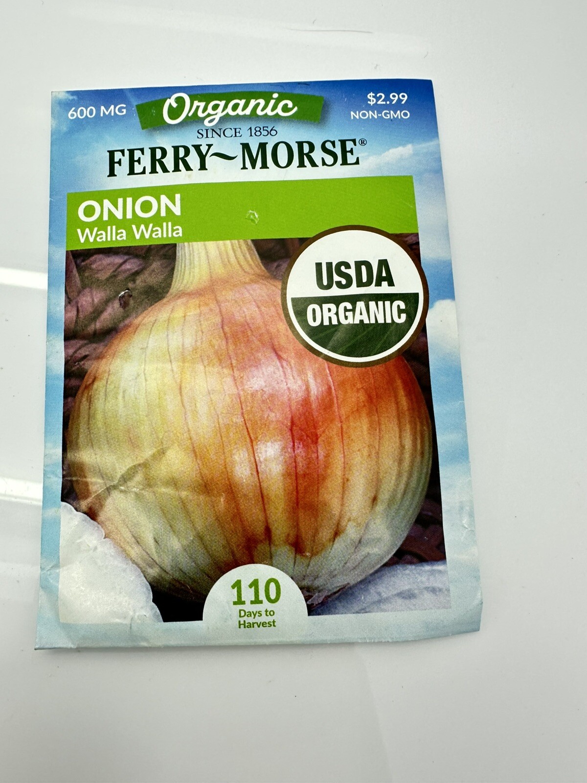 10 Pack Lot Ferry Morse Organic Onion Non GMO Walla Walla