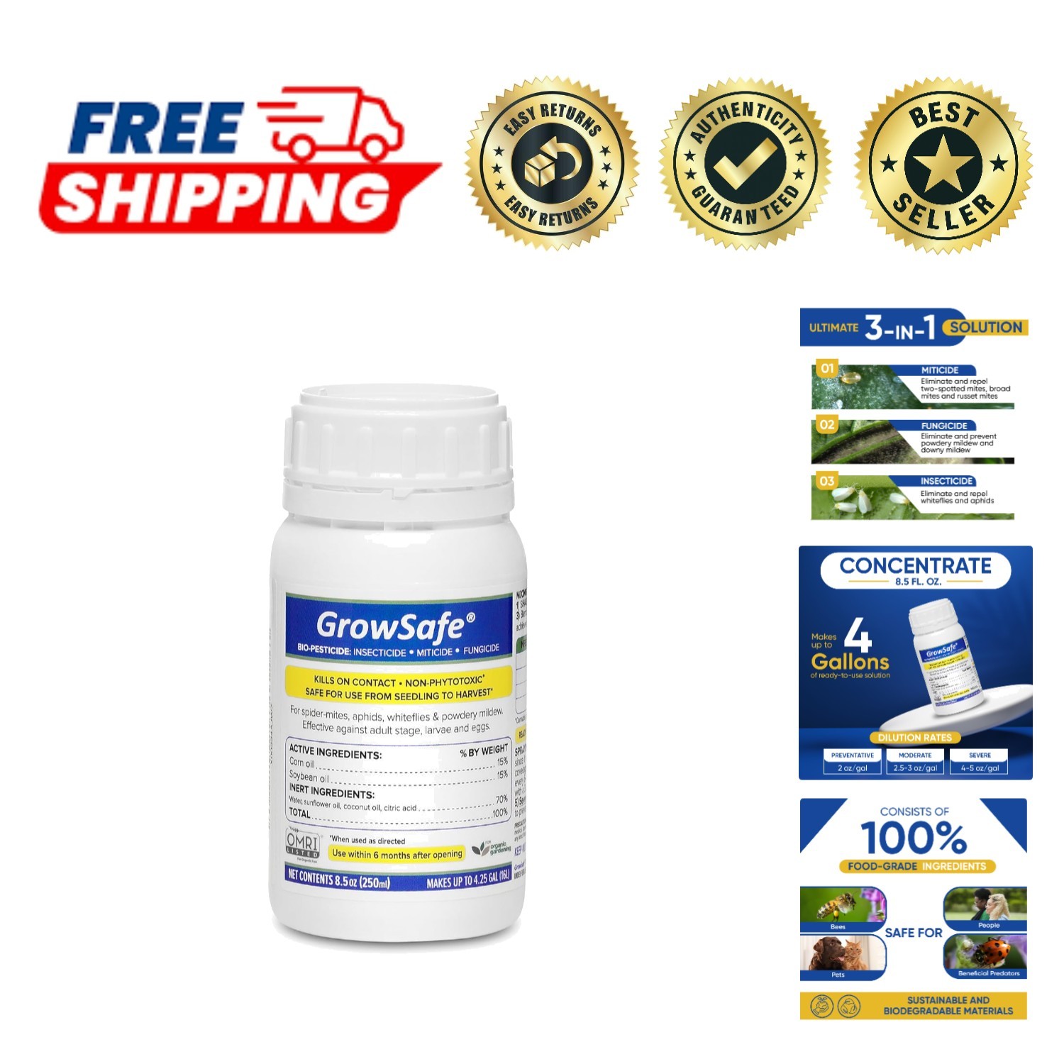 -Pesticide with Natural Oils 8.5 fl oz – Protect Your Garden Organically