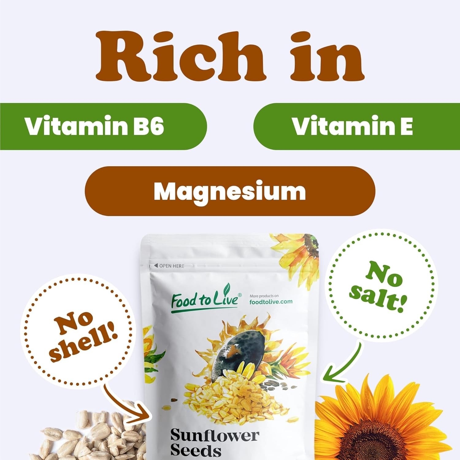 4lb Resealable Sunflower Seeds – Raw, Kosher, Non-GMO, Perfect for Health Lovers