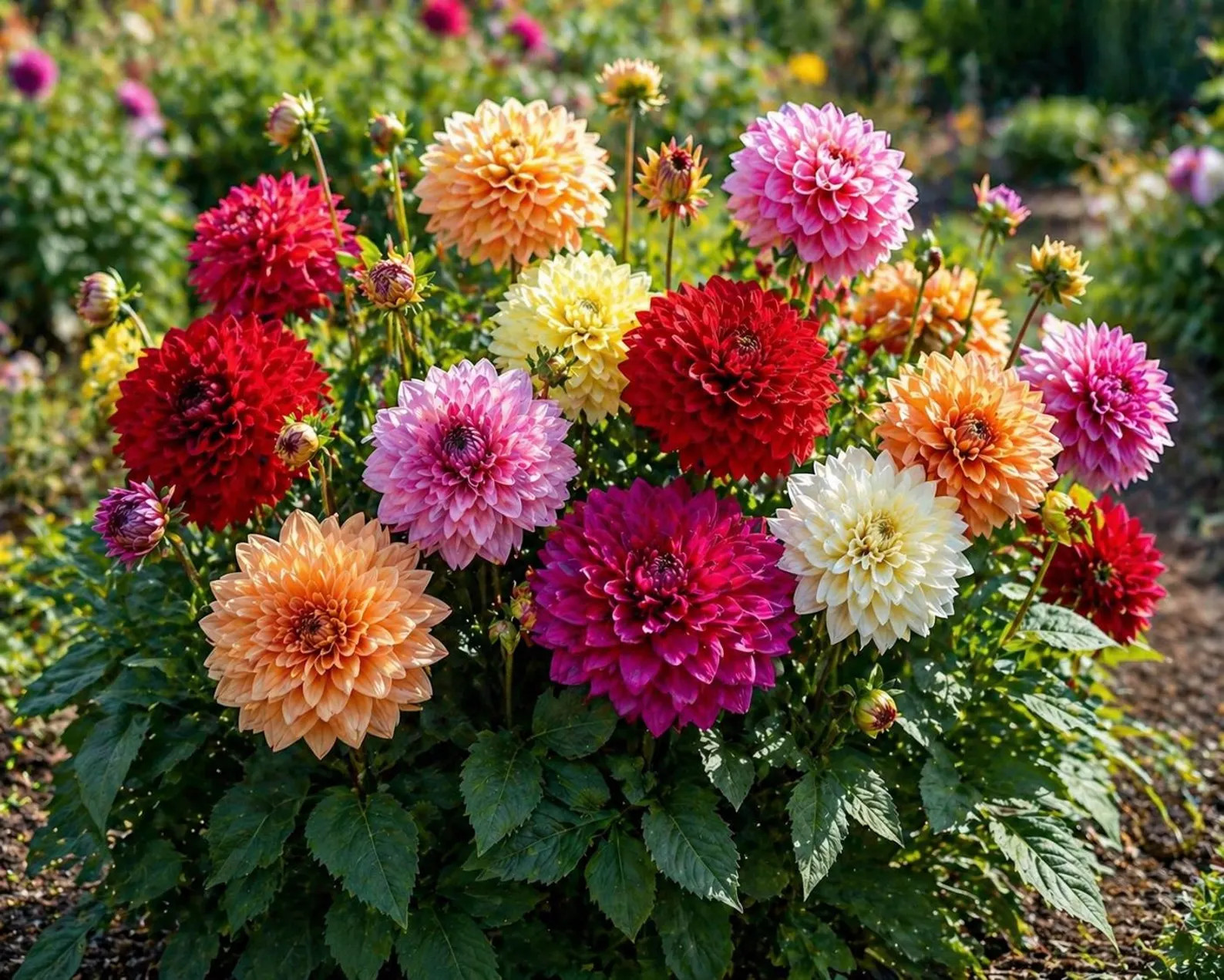 5 Mixed Dahlia Bareroots…..A Dahlia Lover’s Dream!