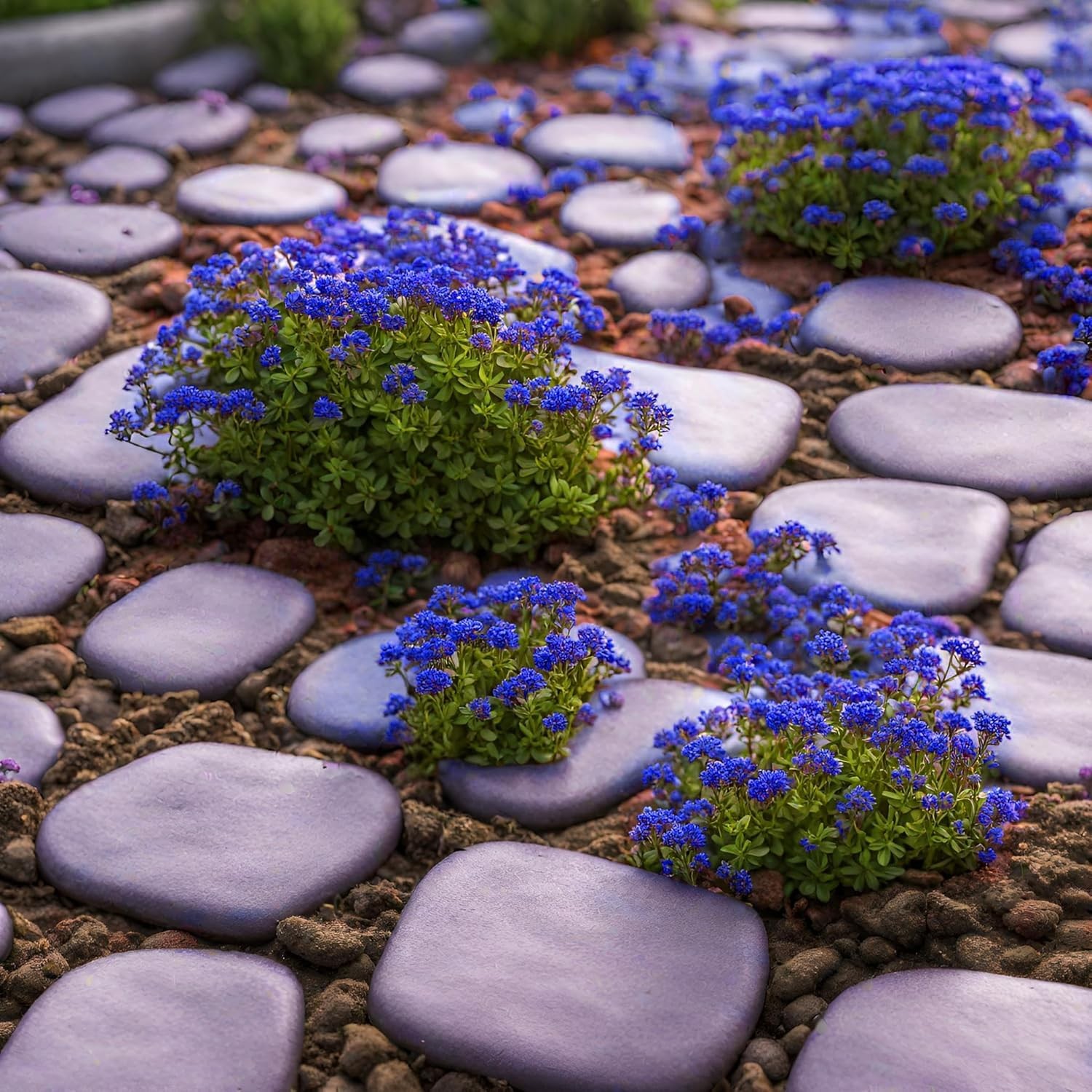 20000+ Magic Blue Creeping Thyme Seeds for Planting Ground Cover Plants Heirl…