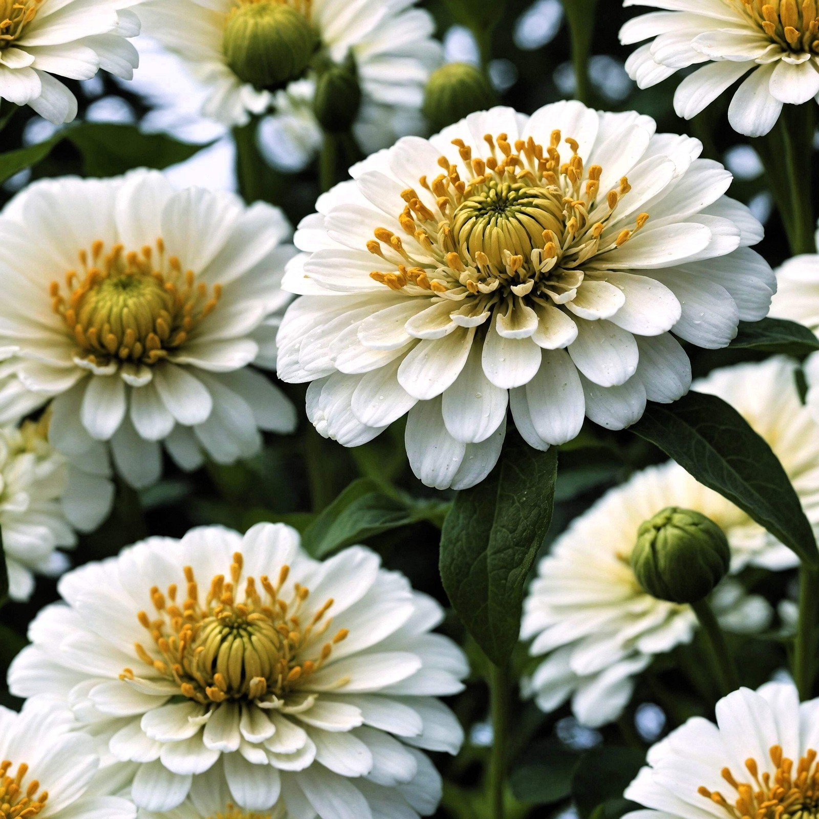 500 MIXED COLORS CALIFORNIA GIANT ZINNIA Elegans Flower Seeds *Flat S/H