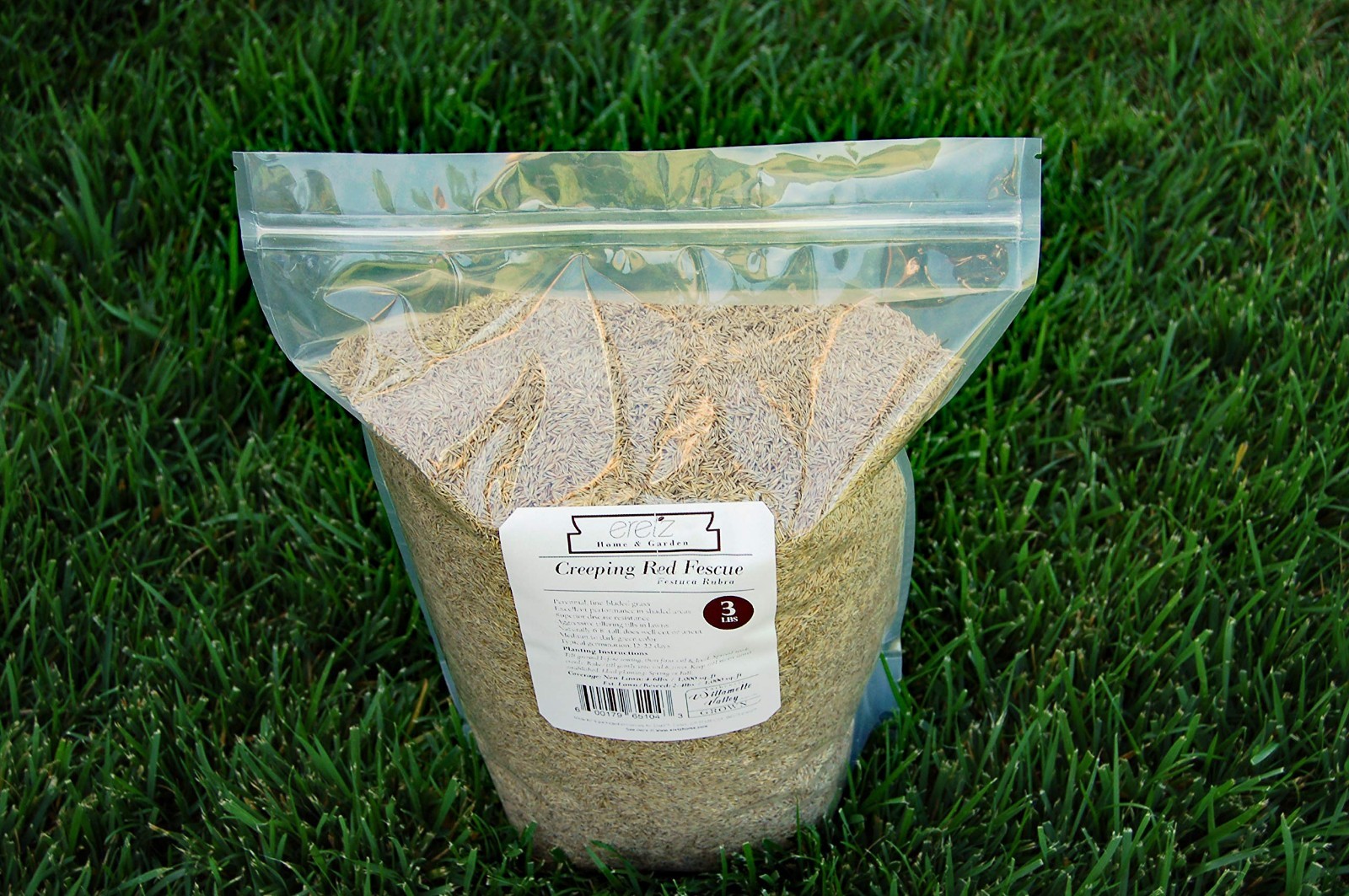 Premium Creeping Red Fescue Grass Seed – 3lb, Oregon Grown, No Fillers, Shade To