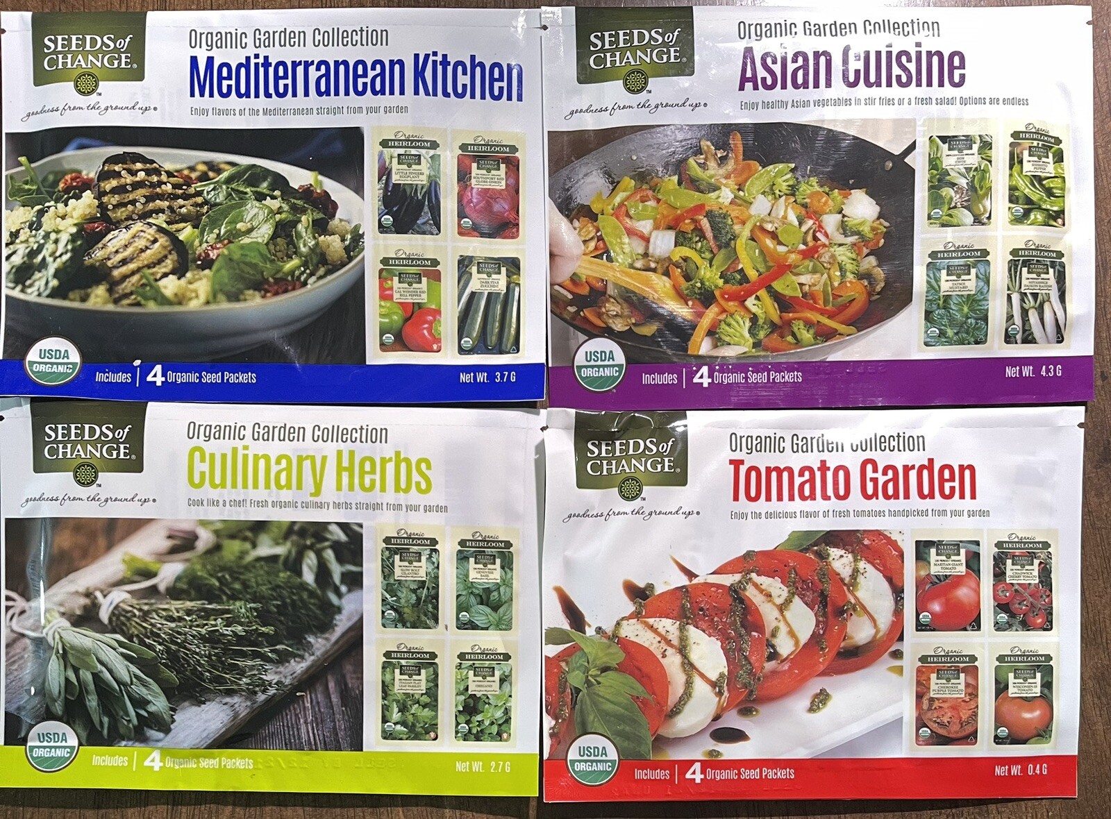 SEEDS OF CHANGE Organic Garden Collection Mediterranean Tomato Culinary Asian 16