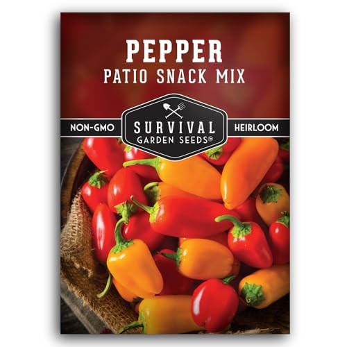 Patio Snack Mix Mini Sweet Pepper Seeds for Planting | Compact Lunchbox-Style 1