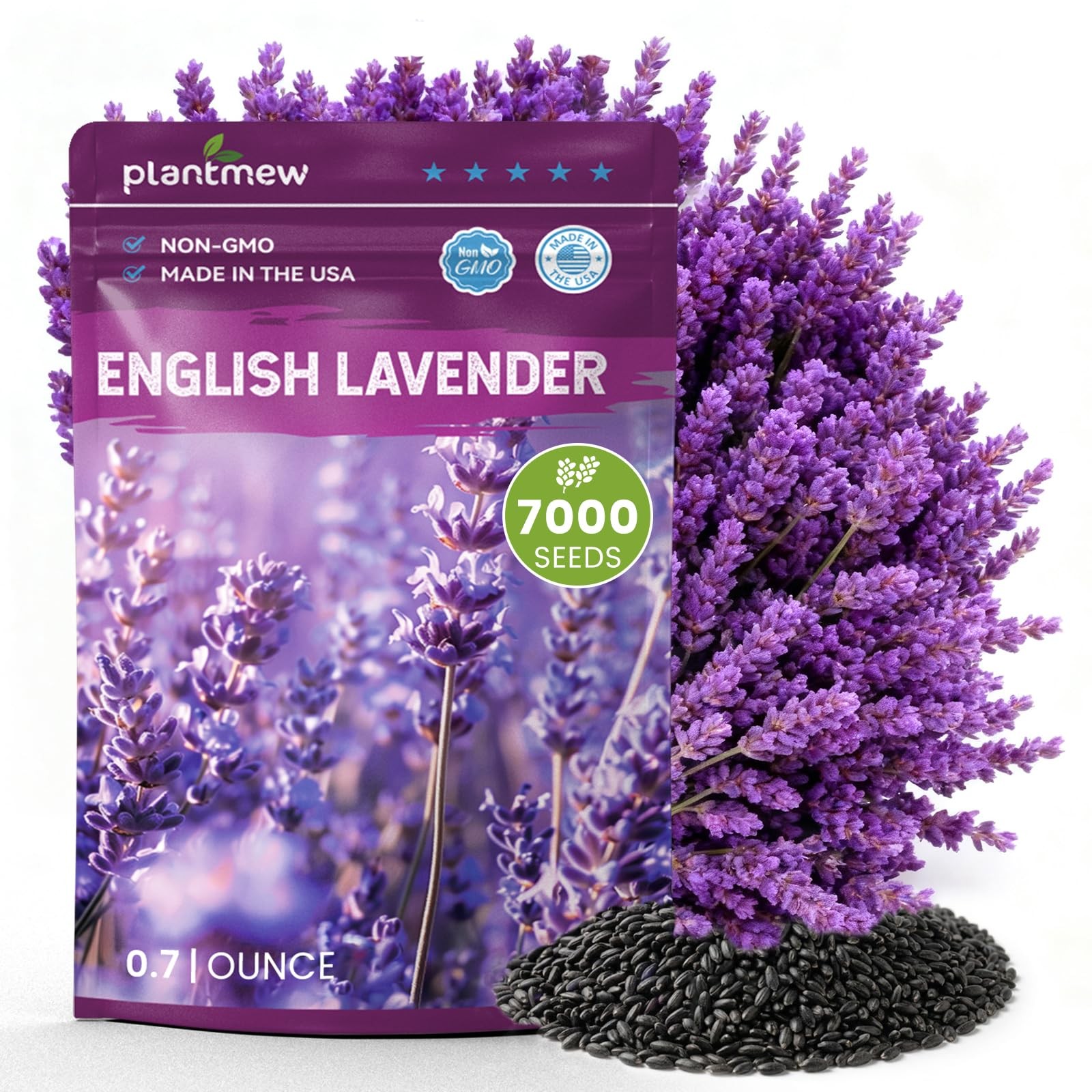 Lavender Seeds for Planting, English Lavender Seeds Indoor & Outdoor, 7000+ H…