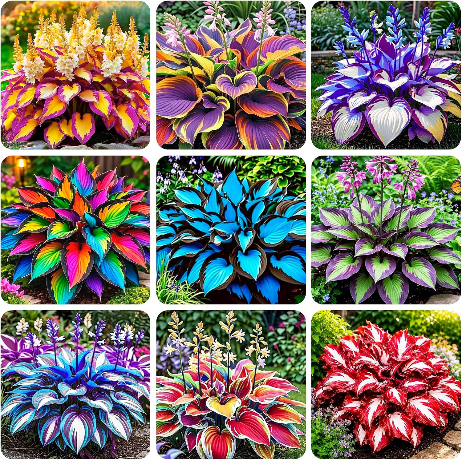 310+ USA Premium Rare Hosta Flower Seed for Planting Outdoors Garden Home