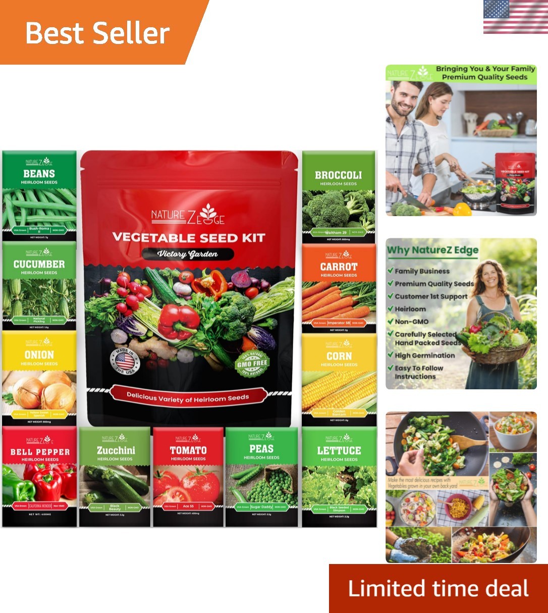 4800 Count Survival Seed Vault – Heirloom Seeds for Home Gardening