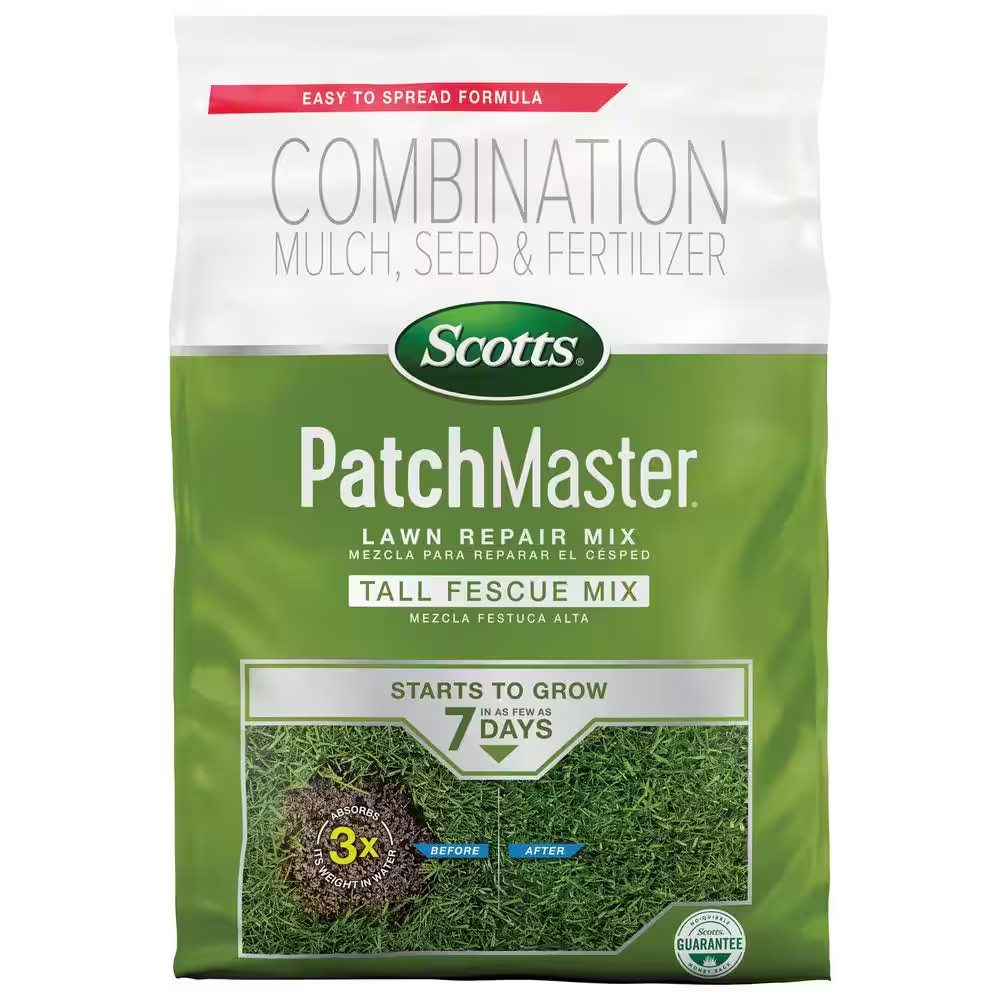 Patchmaster 10 Lbs. Lawn Repair Mix Tall Fescue Mix, Combination Grass Seed, Fer