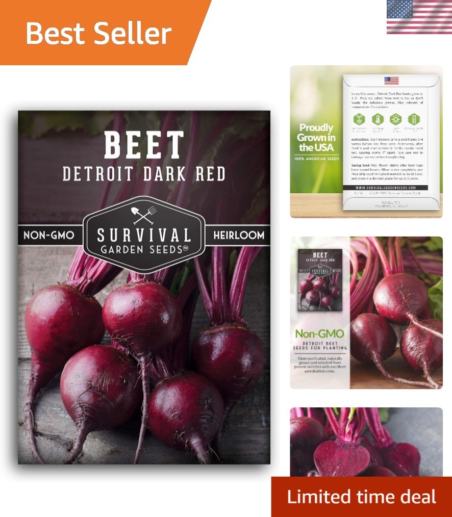 Detroit Dark Red Beet Seeds for Planting – Classic Red Beets for Garden Growi…