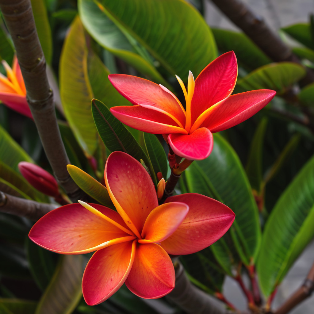 5 Dark Pink Orange Plumeria Seeds Perennial Flowers Flower Frangipani US SELLER