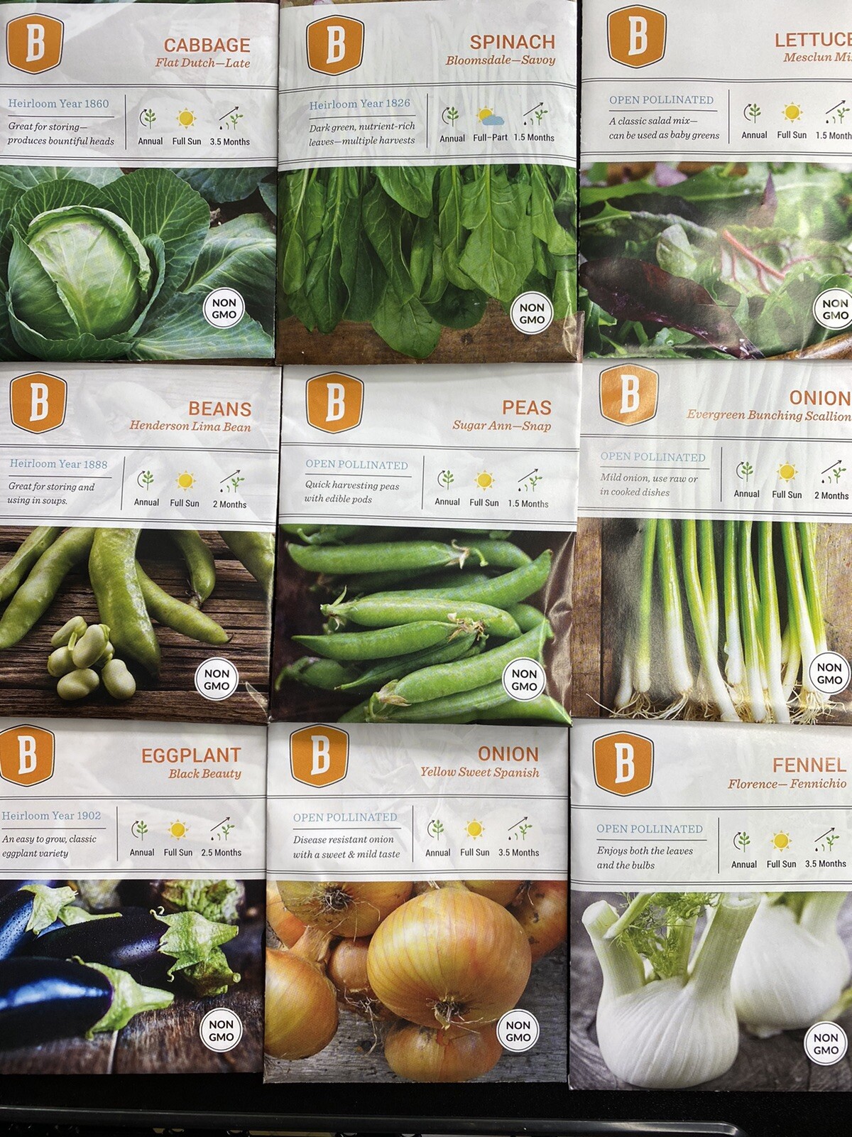 18 Variety Pack Of heirloom seeds non-gmo Fruits & Vegetables