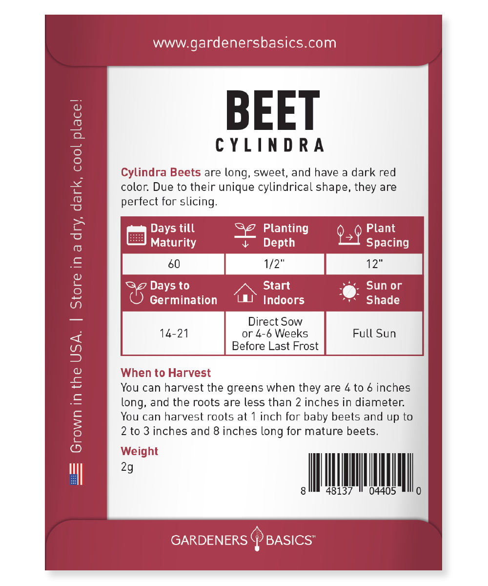Cylindra Beet Seeds
