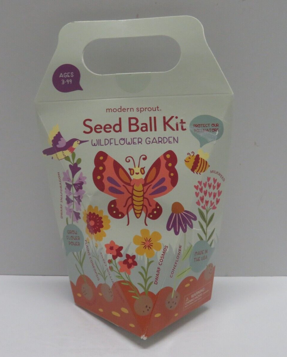 Modern Sprout Seed Ball Kit Wildflower Garden Starter Kit