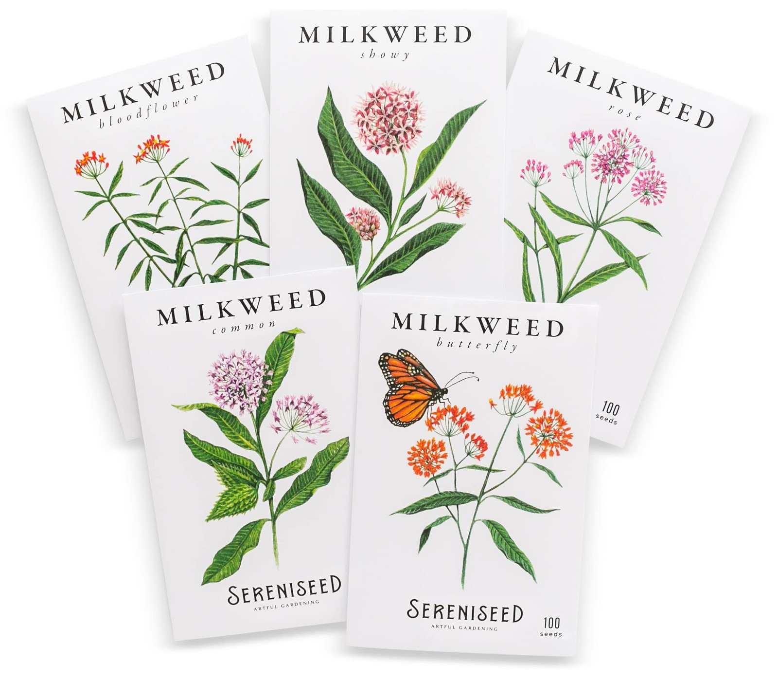 Milkweed Seed Collection – 5 Pack for Pollinator Gardens and Wildlife