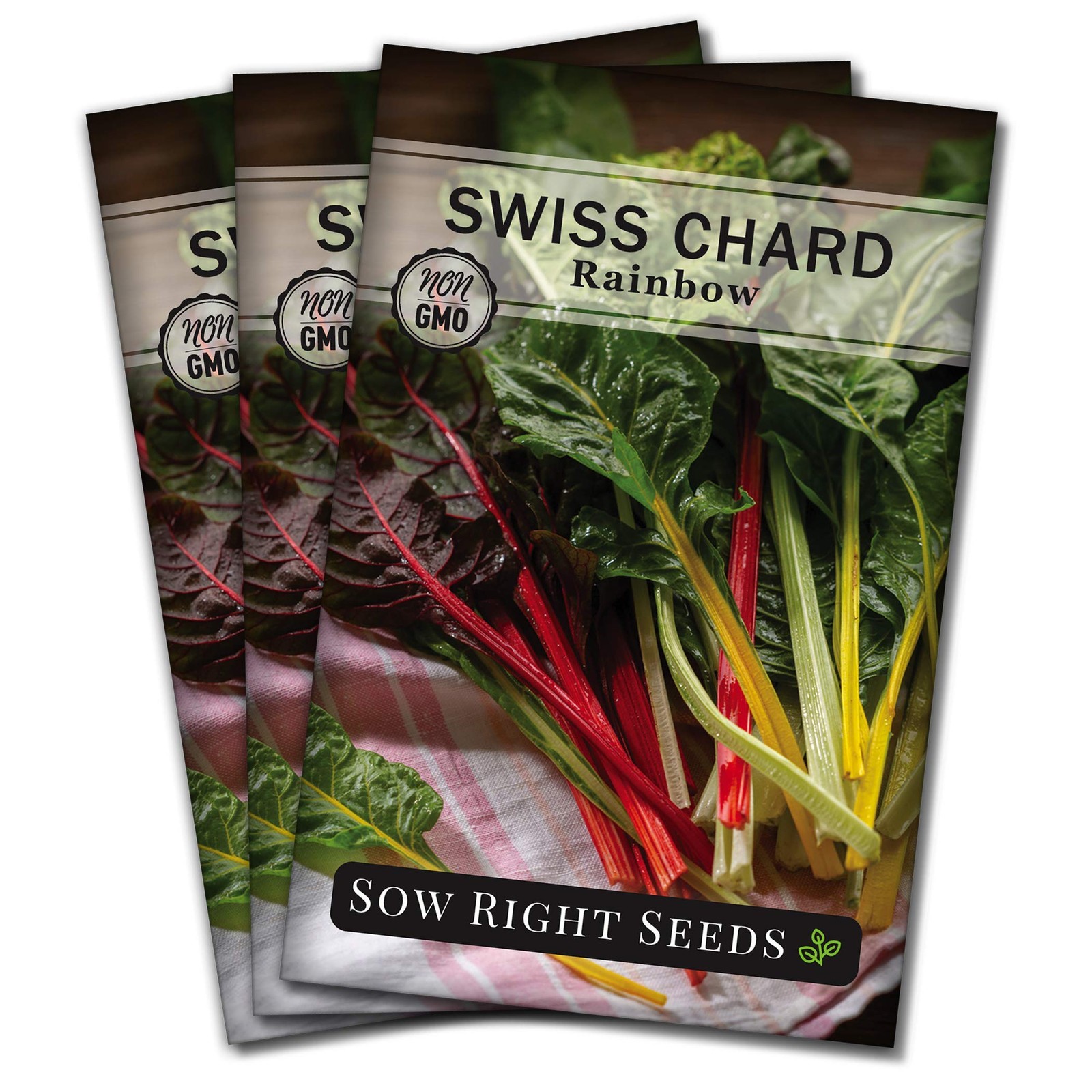 Rainbow Swiss Chard Seeds NonGMO Heirloom for Home Vegetable Garden