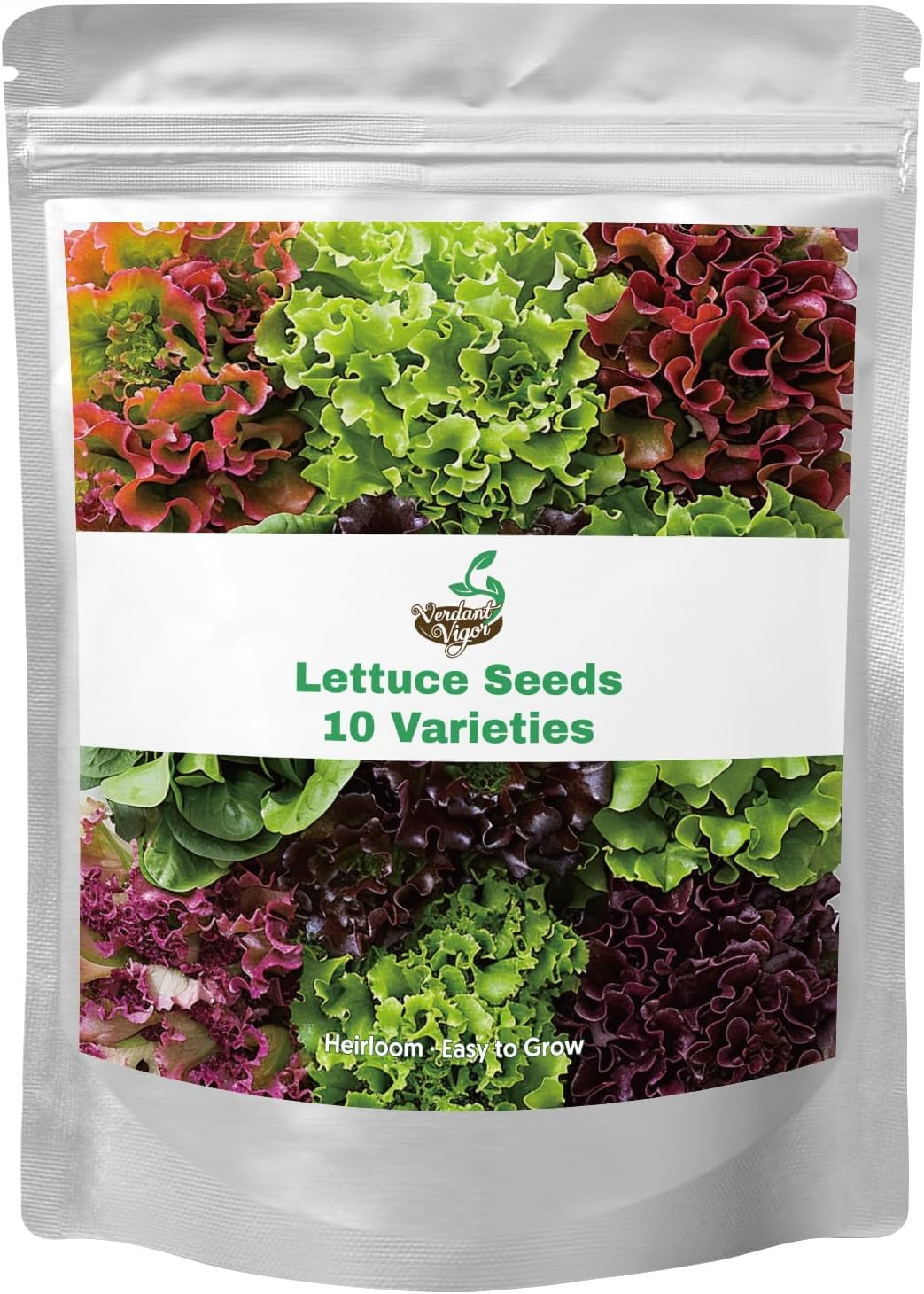 20,000+ Lettuce Seeds, Heirloom Vegetable Seed for Planting Indoor Outdoor, 10 V
