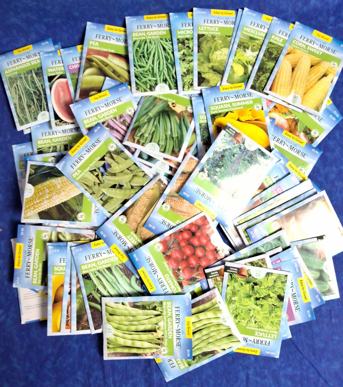 Garden Vegetable & Herb Seed Lot Mix 74 Individual Packages Dated 2025