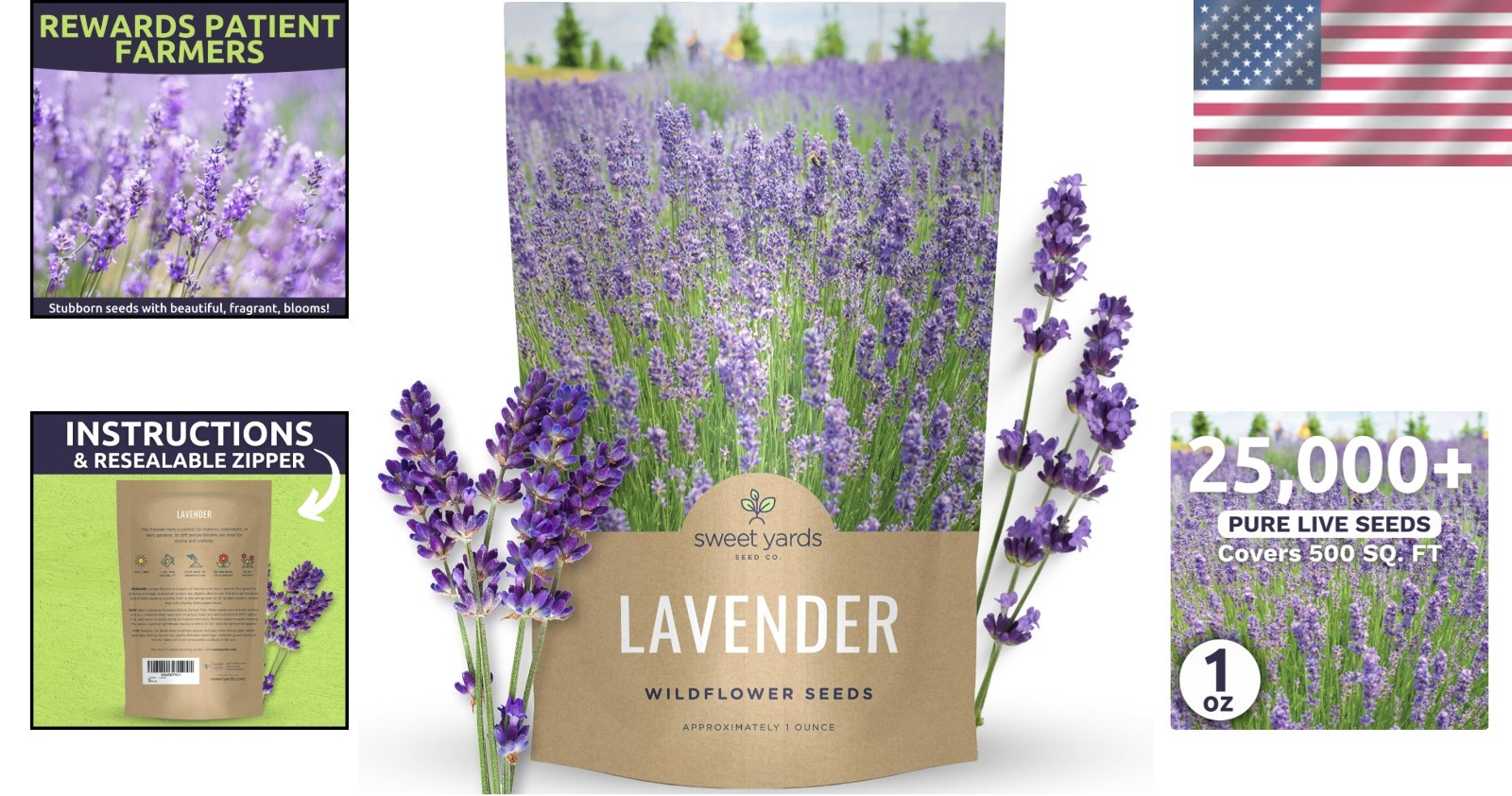 Lavender Seeds for Planting – 25,000 Count
