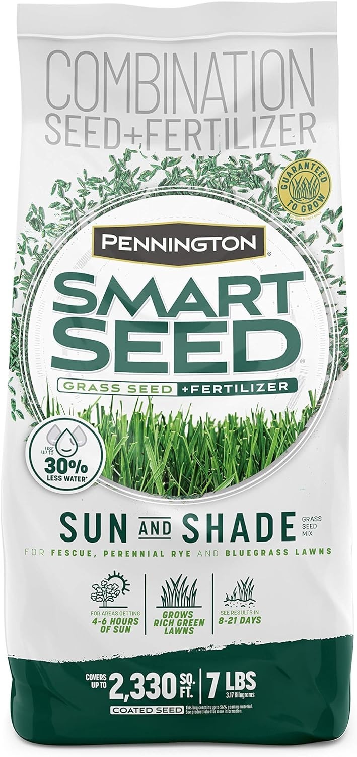7 lb Smart Seed Sun & Shade Grass Mix – Thriving Lawns for Sun & Moderate Shade