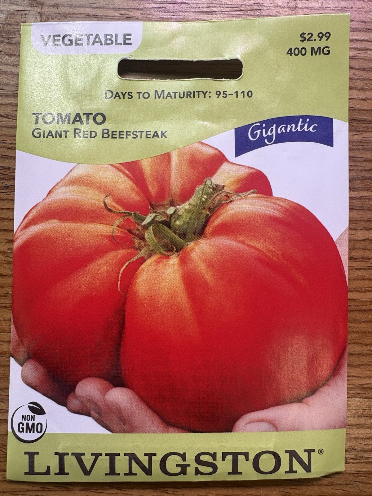Livingston Seed Company Giant Red Beefsteak Non-GMO Tomato Vegetable Seeds