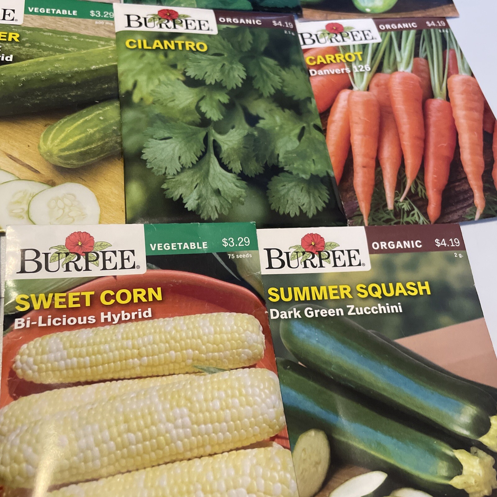Garden Seeds Lot of 22 Packs of Burpee Vegetable & Herbs Dated 2021