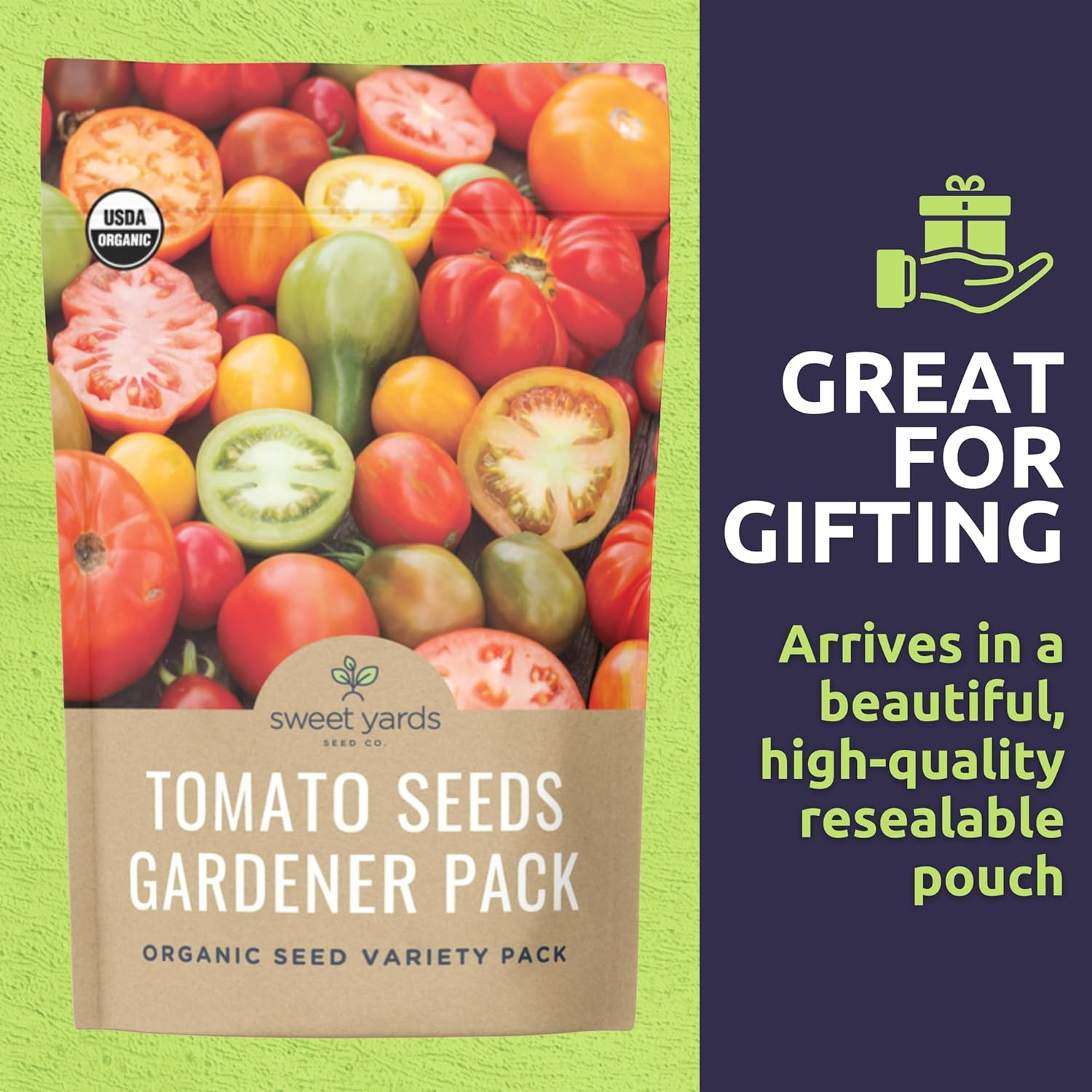 Organic Tomato Seeds Variety Pack – 12 Individual Packs – 2026 Season – Roma, Ch