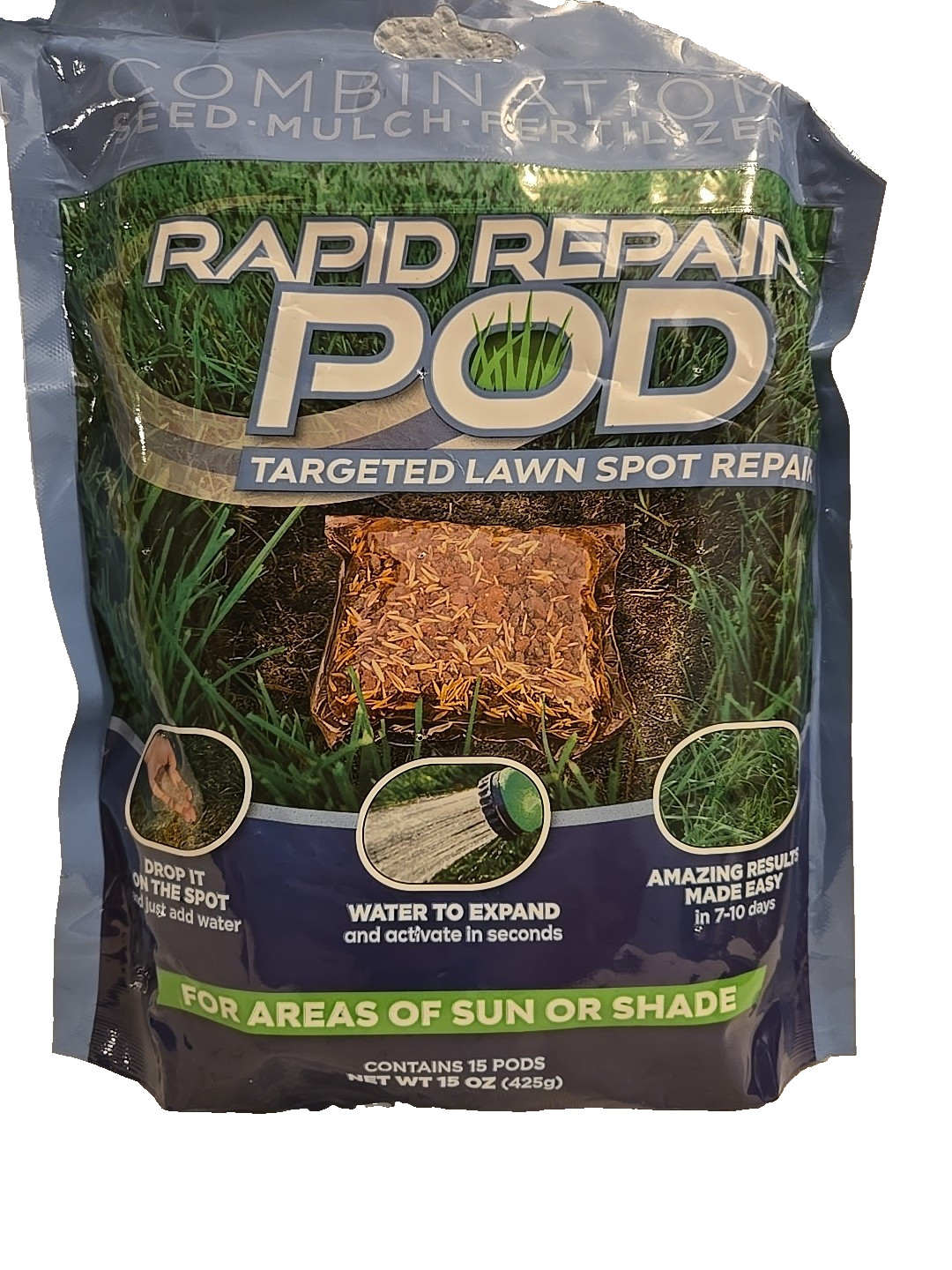 Rapid Repair Pod Grass Seed Patch