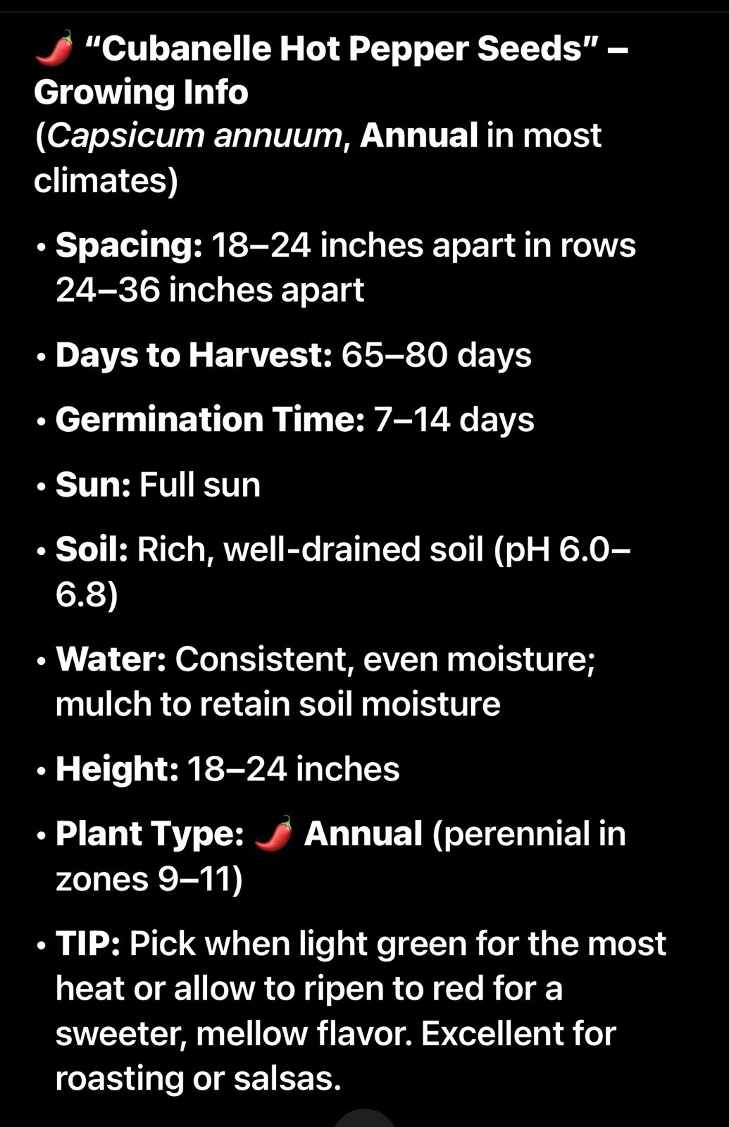 Cubanelle Sweet Pepper Seeds Non-GMO, 25 Pack, Fresh, 2026