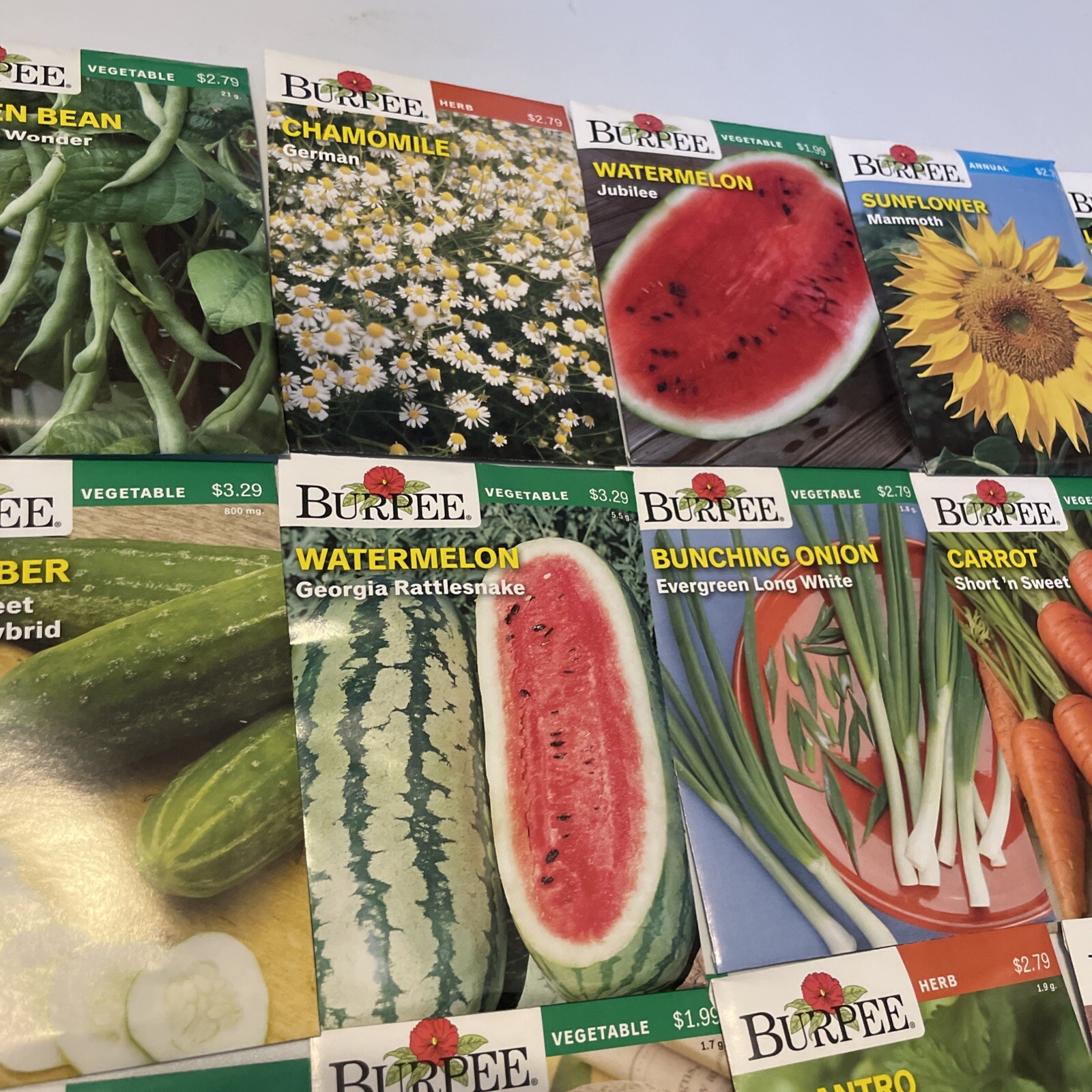Garden Seeds Lot of 22 Packs of Burpee Vegetable & Herbs Dated 2021