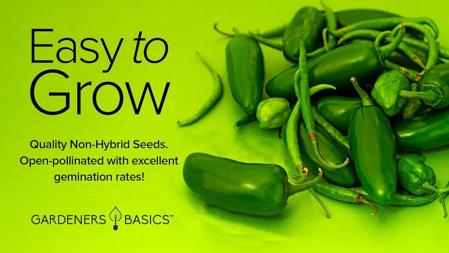 Jalapeno Pepper Seeds for Planting Heirloom Non-GMO Jalapeno Peppers Plant Se…
