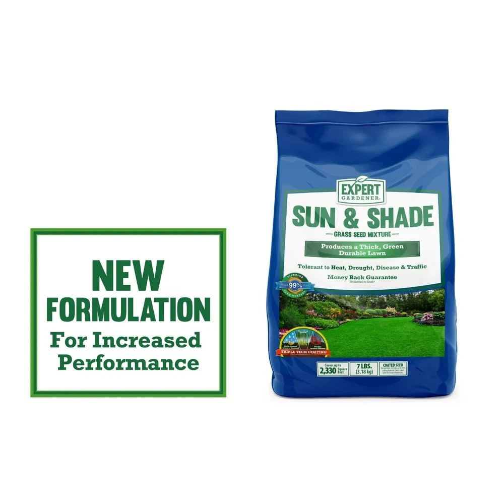 Kentucky Bluegrass Northern Grass Seed Mix, for Sun to Partial Shade, 7 lb. NEW