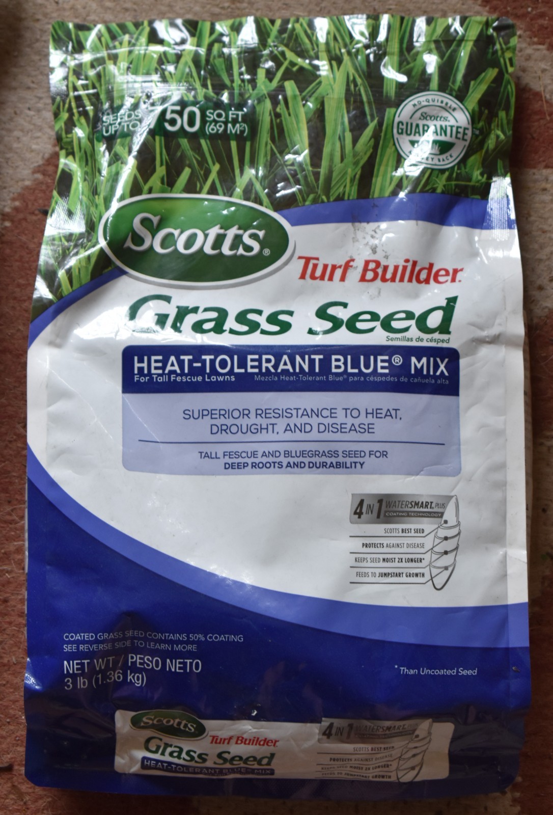 SCOTTS Turf Builder Grass Seed Heat Tolerant Blue Mix 3lb