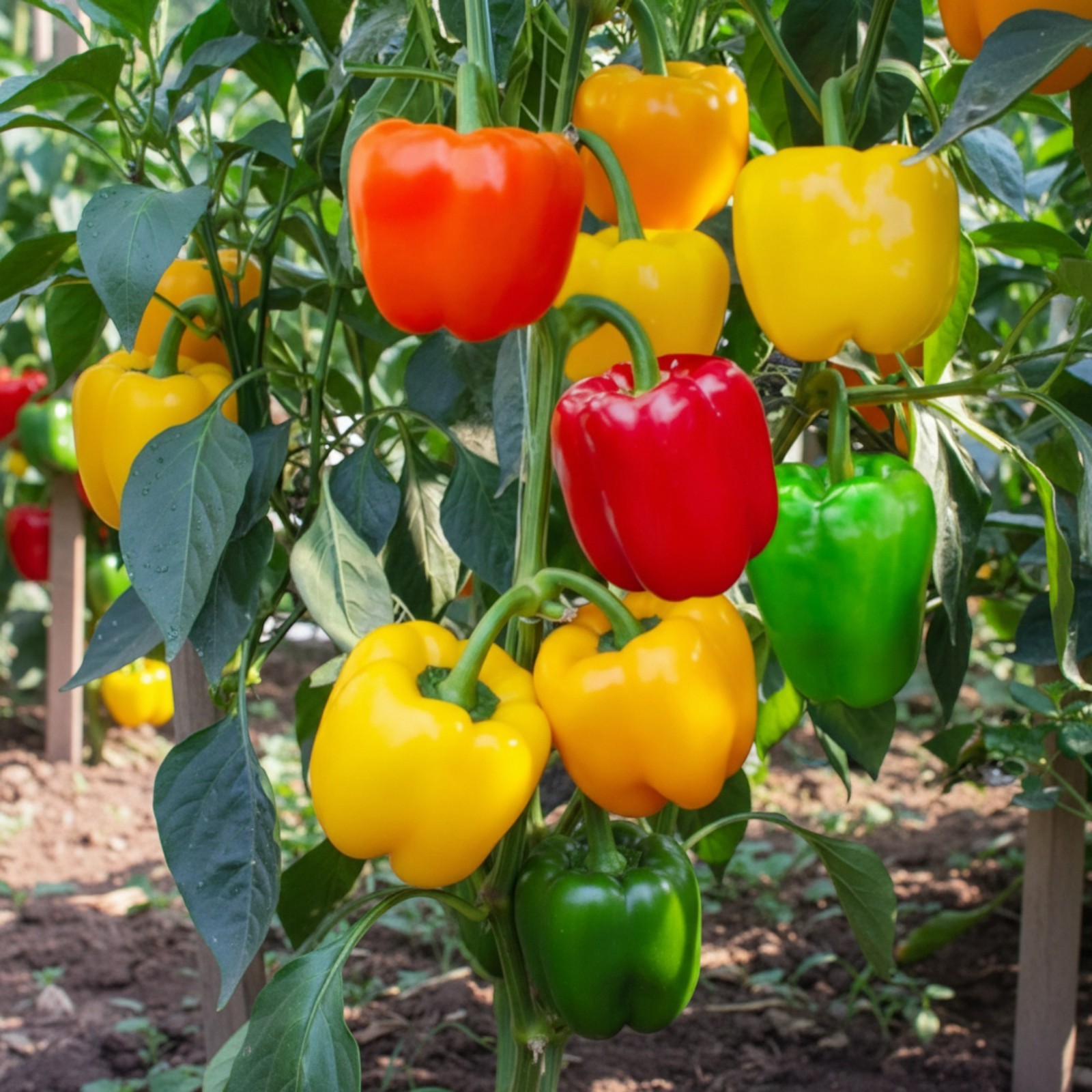 100 Mixed Color Bell Pepper Seeds – Sweet Bell Peppers for Home Garden