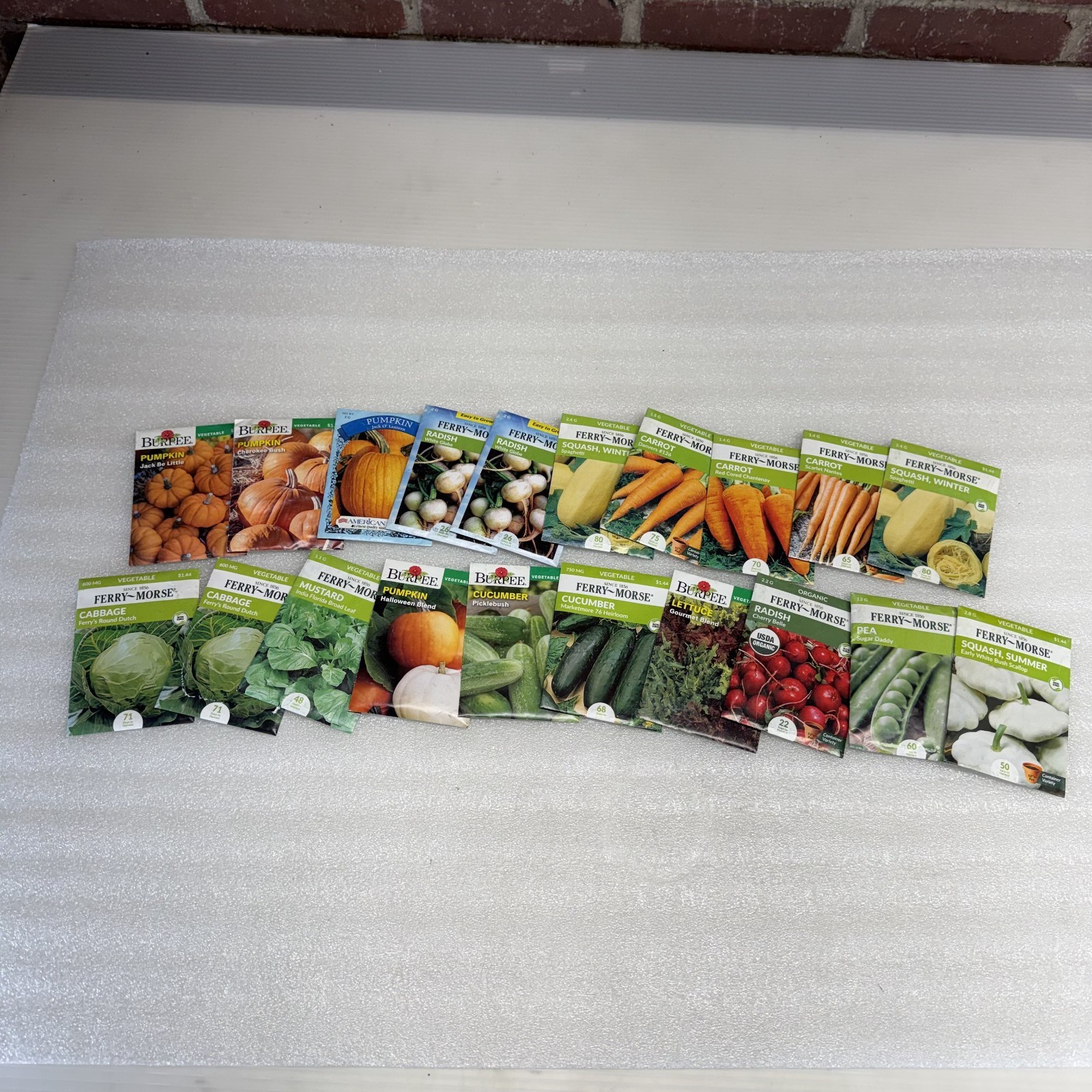 Lot Of 20 Mixed Variety Pack Garden Seeds Bundle