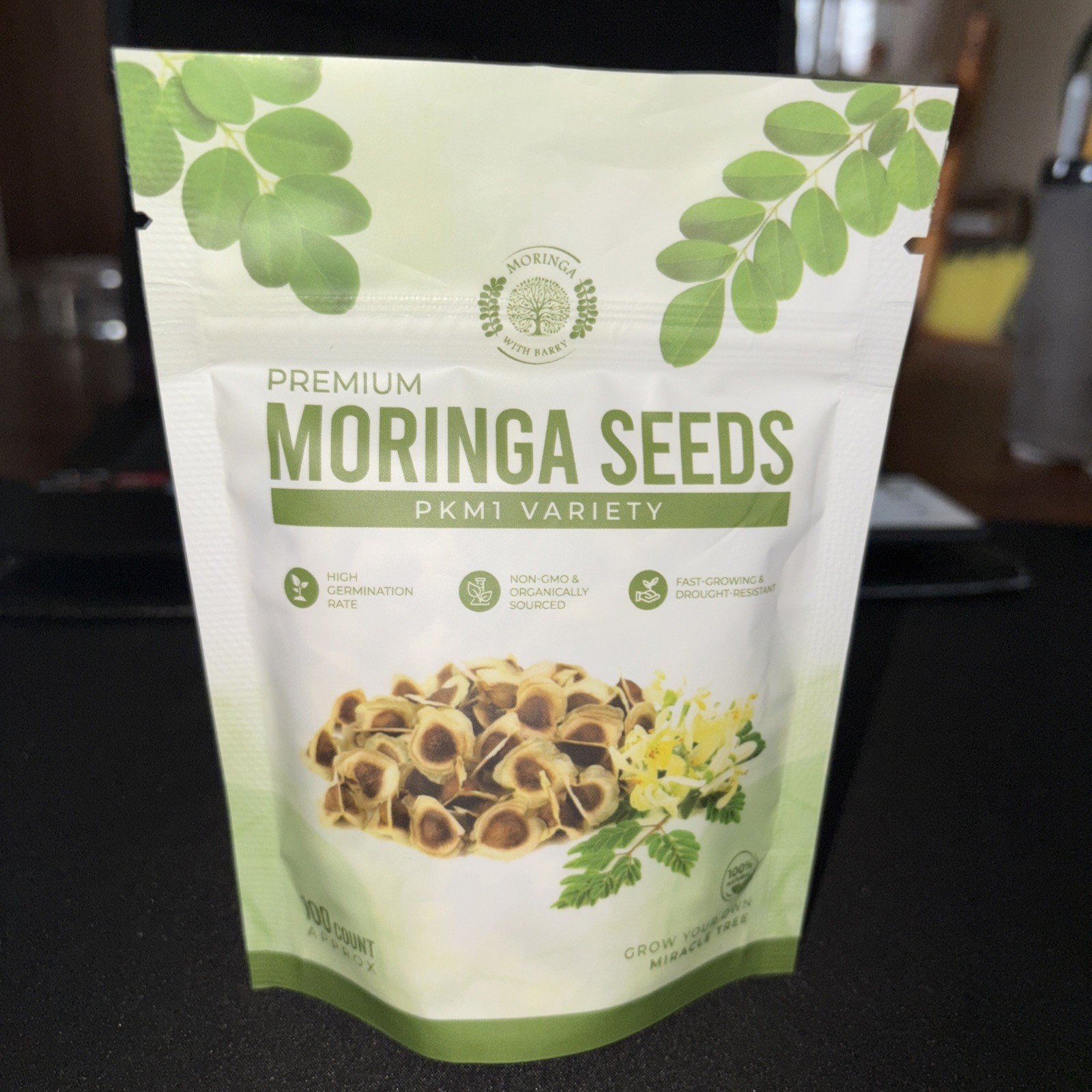 Premium Moringa Seeds 100 Ct