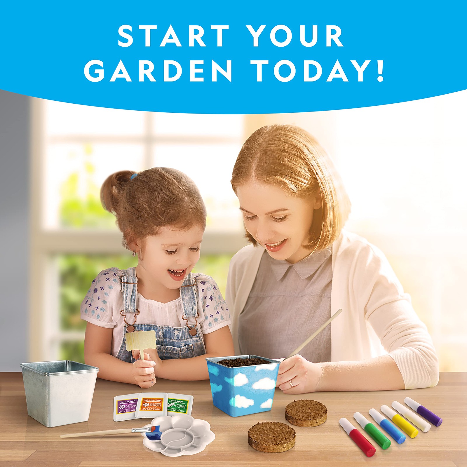 National Geographic Flower & Herb Gardening Kit for Kids – Gardening Set with…